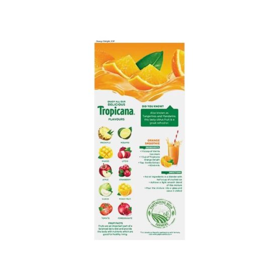 Tropicana Orange Delight Juice 1ltr 3