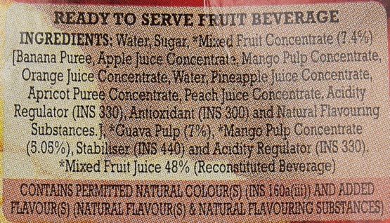 B Natural Mixed Fruit Juice 1ltr 3