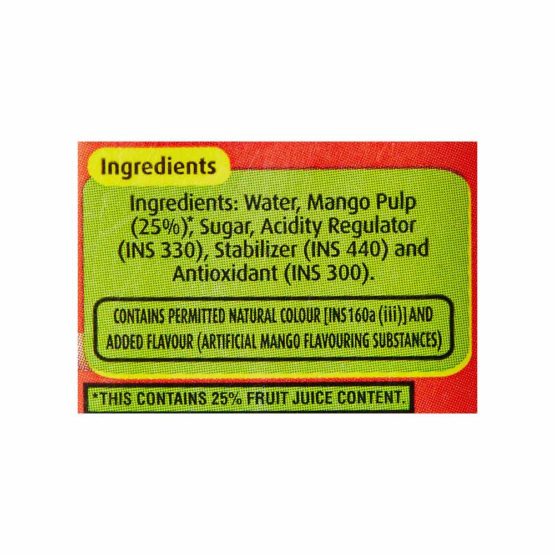 Real Fruit Power Mango Juice 200ml 3