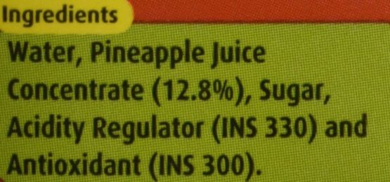 Real Fruit Power Pineapple Juice 200ml 3