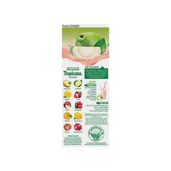 Tropicana Guava Delight Juice 200ml 2
