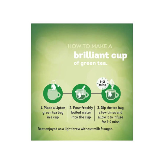 Lipton Tulsi Natura Green Tea Bags 25p 5