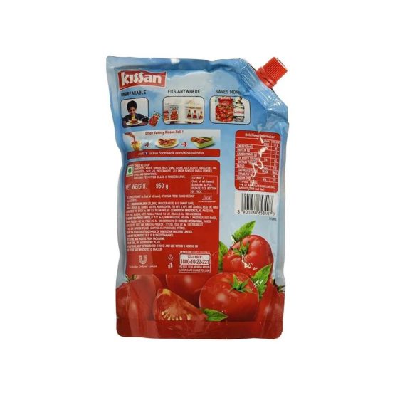 Kissan Fresh Tomato Ketchup Pouch 950gm 2