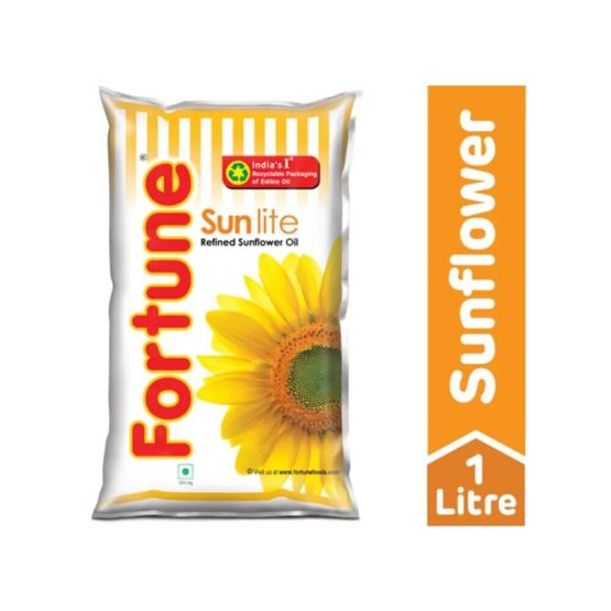 Fortune Sunlite Refined Sunflower Oil 1l