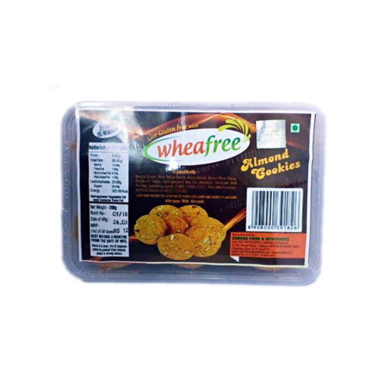 WHEAFREE ALMOND COOKIES 200g