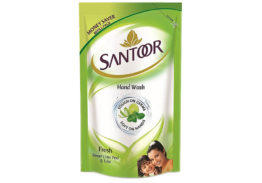 Santoor Fresh Sweet Lime Peel & Tulsi Hand Wash 180ml