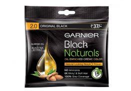 Garnier Color Naturals Hair Color, 2.0 Original Black 20ml+20gm