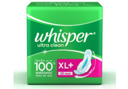 Whisper Ultra Clean Sanitary Pads 15pad