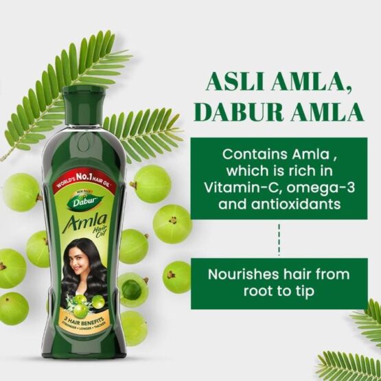 Dabur Amla Hair Oil - For Strong, Long and Thick Hair - Image 3