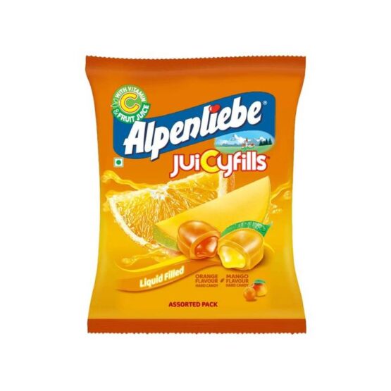 Alpenliebe Juicyfills Flavour Assorted Candy (Orange & Mango)