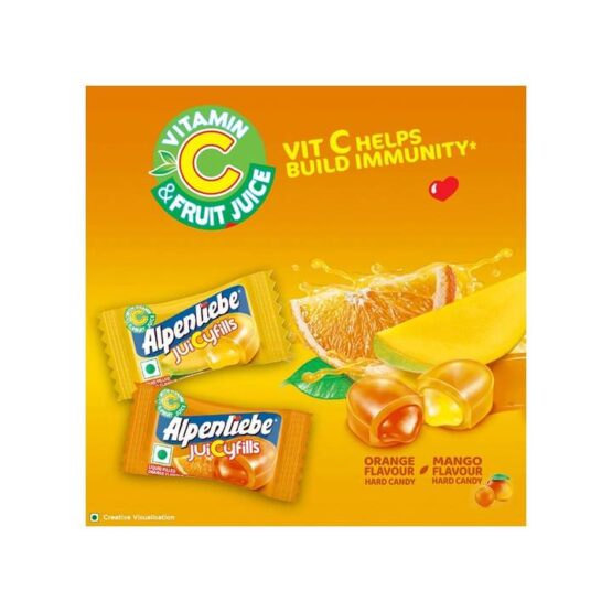 Alpenliebe Juicyfills Flavour Assorted Candy (Orange & Mango) - Image 2