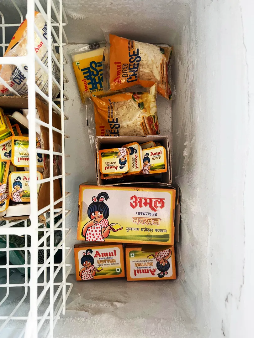 Amul butter fresh stock stored in freezer 2026 for long power cuts